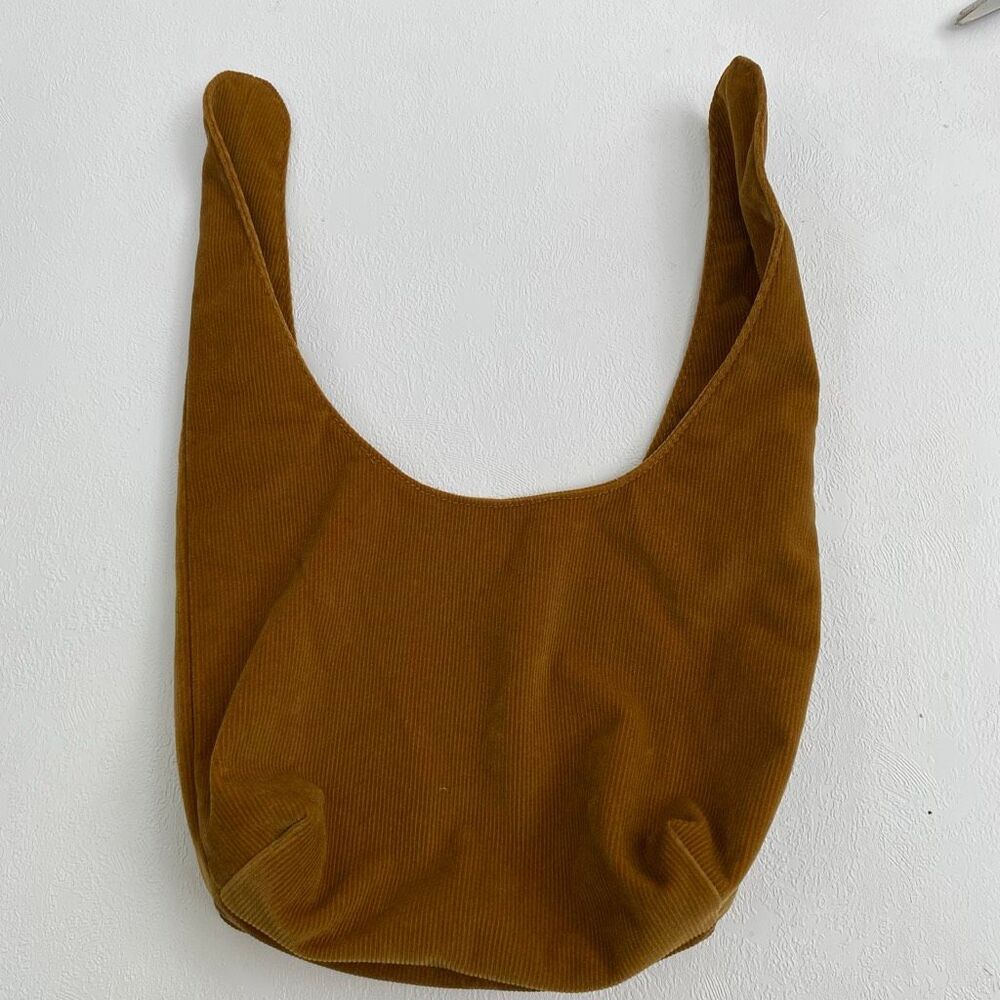 MERIT Beauty Signature Bag Camel Corduroy Knot Bag Slouchy Hobo Tote Minimalist - Picture 3 of 6